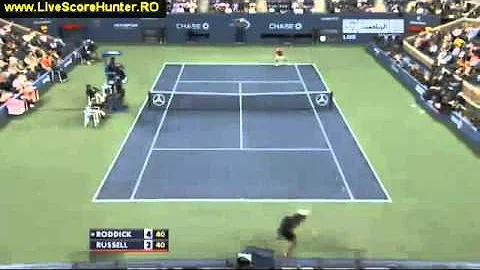 Andy Roddick vs Michael Russell Rally US Open