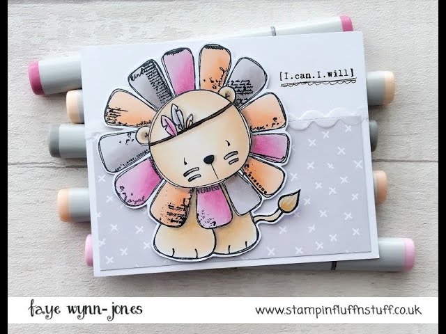 Copic Marker Colouring - Tracey Hey Stamps Warrior Clear Stamp Set 