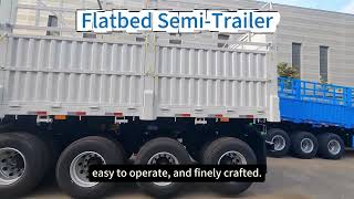 Chinese Flatbed Semi-Trailer Ready for Delivery ✅