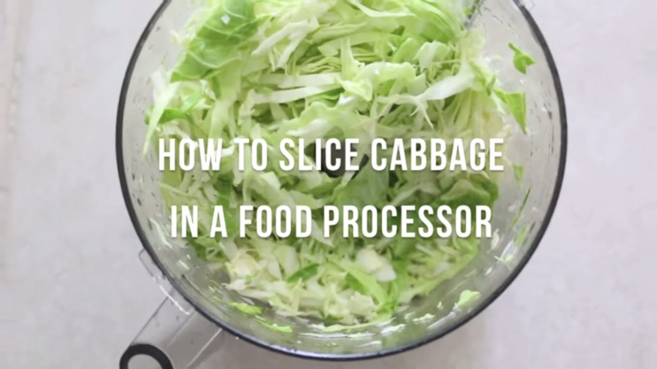 How to slice cabbage in a food processor by cooksmarts