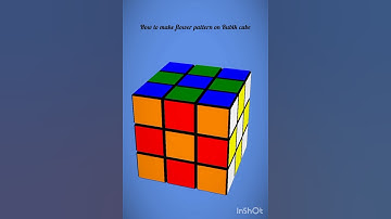 how to make flower pattern on Rubik cube #viral #shorts