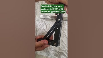 Folding brackets #diy #shelves #spacesavingfurniture #interiors #storagesolutions #brackets #steel