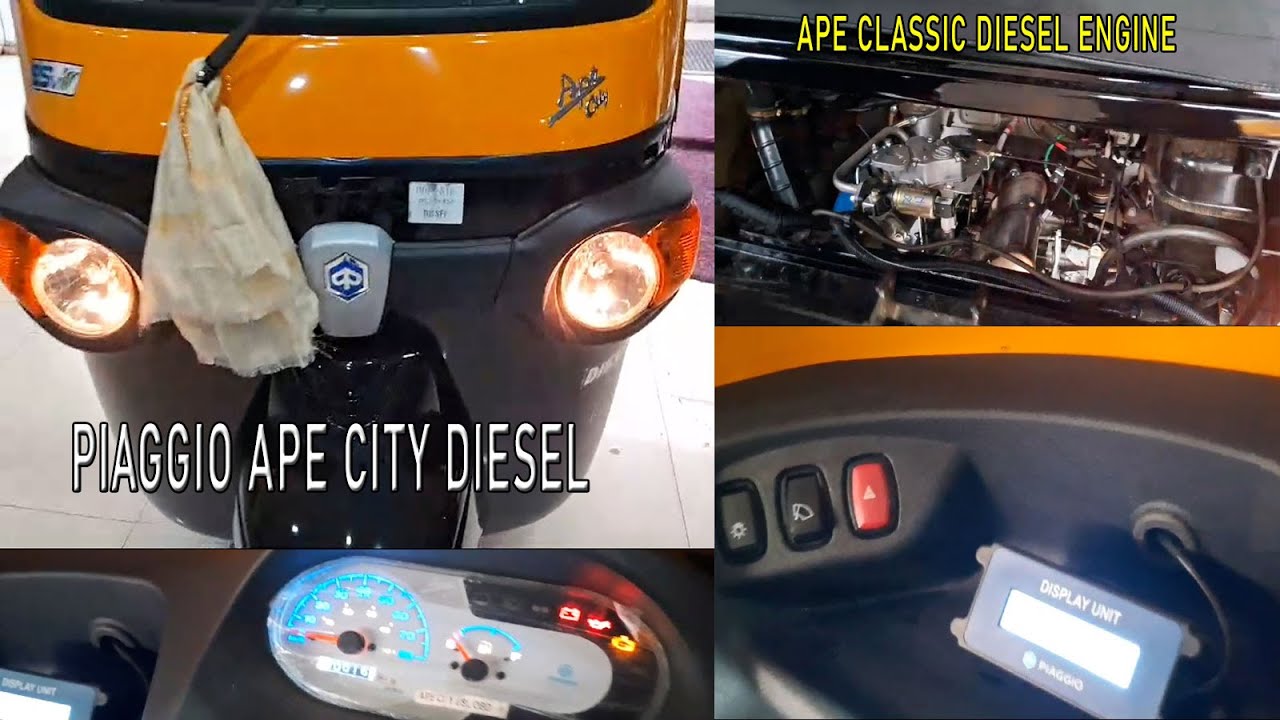 Piaggio Ape City Diesel Auto Rickshaw With Ape Classic Auto's Diesel ...