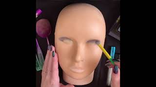ASMR makeup on mannequin
