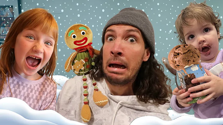 Adley & Niko WiNTER NEiGHBORHOOD! Baby gingerbread...