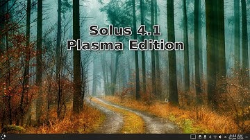 Quick preview of Solus 4.1 Fortitude Plasma Edition