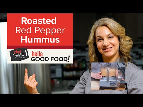 HEALTHY EASY Perfectly Smooth Roasted Red Pepper Hummus Recipe