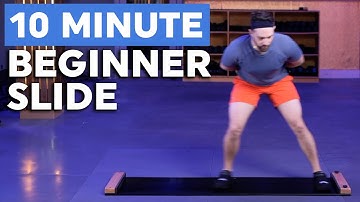 10 minuten durende slideboard-workout voor beginners | Gericht op core en cardio