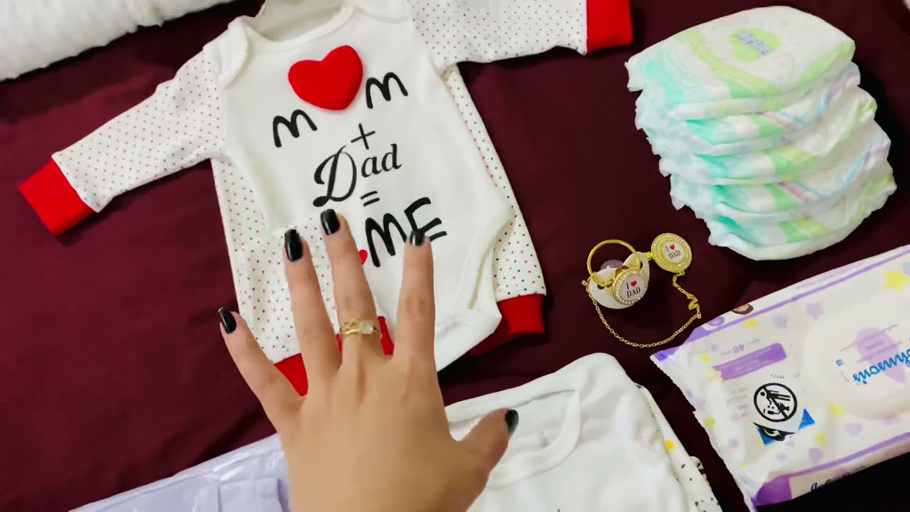 تجهيز جنطه المستشفى 🎒وجوله بكناتير البنوتات 🥰أخر فديو قبل الولاده