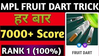 MPL FRUIT DART TRICK | MPL FRUIT DART 6000 SCORE | FRUIT DART MPL TRICK screenshot 2
