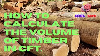 How to calculate the volume of Wood, Timber, Log, Round Wood in CFt. What is 2304 in timber volume.