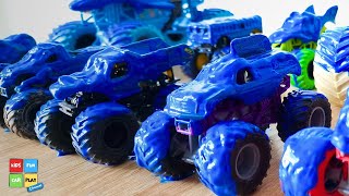 Exciting Adventures With Blue Monster Trucks!