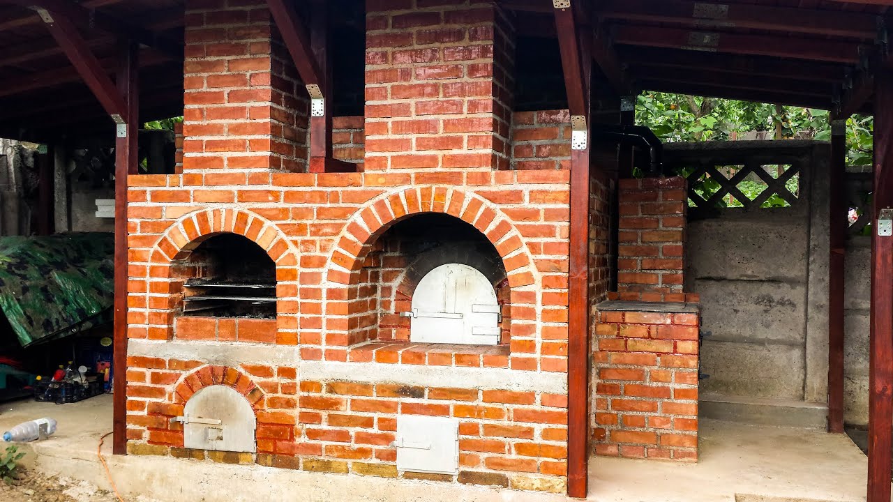 DIY Brick Oven Construction - YouTube