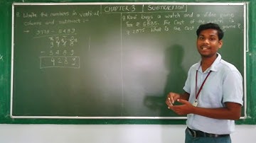 Class 4|| Maths  || Chapter 3 || Subtraction || Part  1