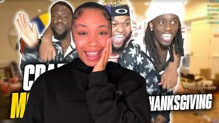 CRAZY MOMENTS from Druski, Kevin Hart & Kai Cenat Thanksgiving Stream 😳😳  | UK REACTION 🇬🇧