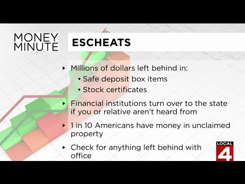 Money Minute: Escheats -- how to check if you have unclaimed money sitting in state office