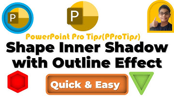 How to Make Shape with Inner Shadow and Outline Effect in PPT | PProTips | PowerPoint Pro Tips