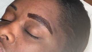 Eyebrow microblading and manual shading technique by HRH Beauty Toronto