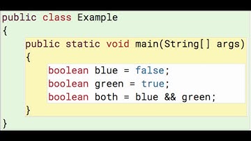 Java Booleans 2: And statement (result is false)