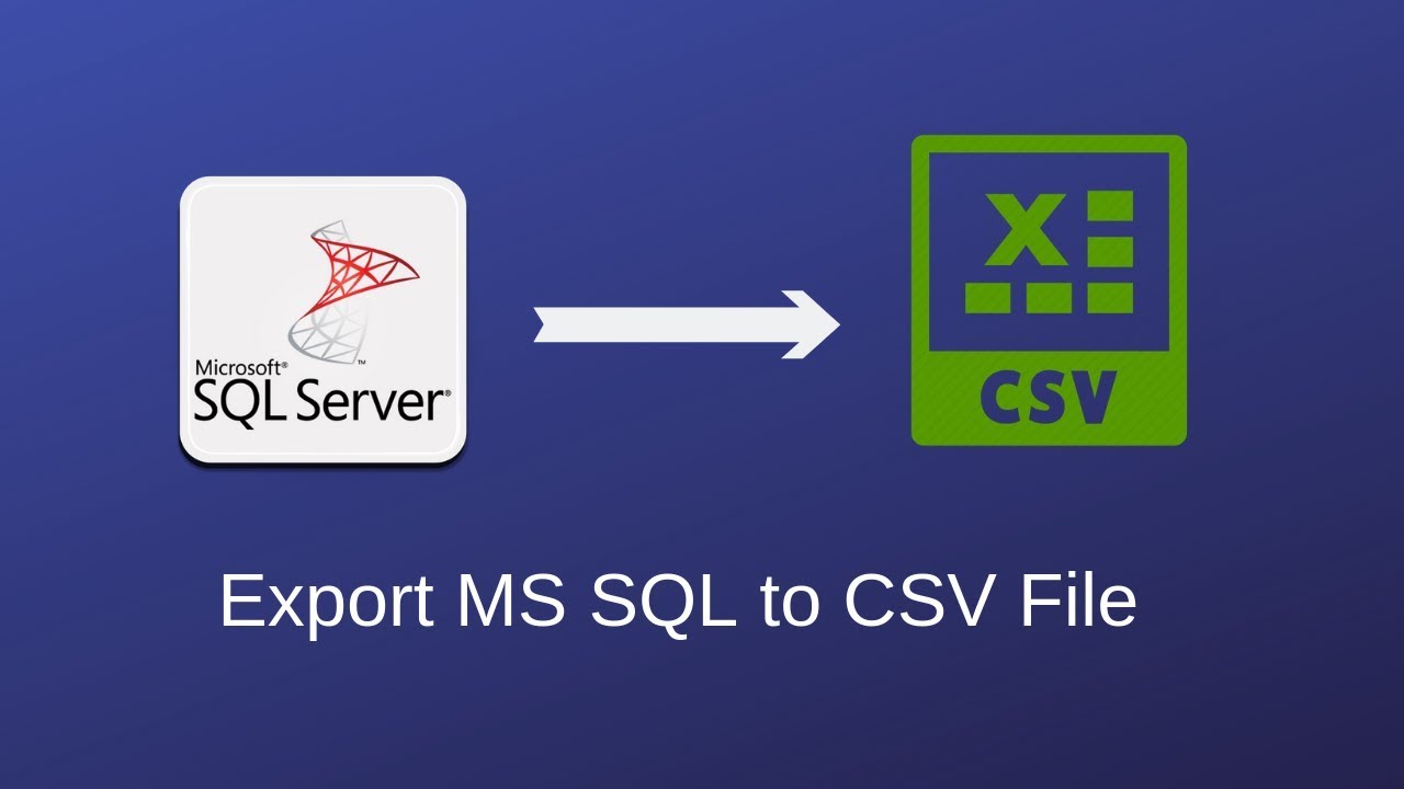 Query To Csv Sql Server