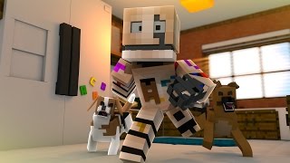 HE HAS PETS?! - Minecraft FIVE NIGHTS AT CANDY'S (Minecraft FNAC MINIGAME)