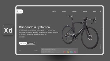 Bicycle Landing Page in Adobe xd (#adobe xd, UI/UX, Prototype, Animation )