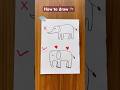 How to draw 🐘#art #penart #easyart #drawing #pendrawing #shortvideo #satisfying #shortsfeed