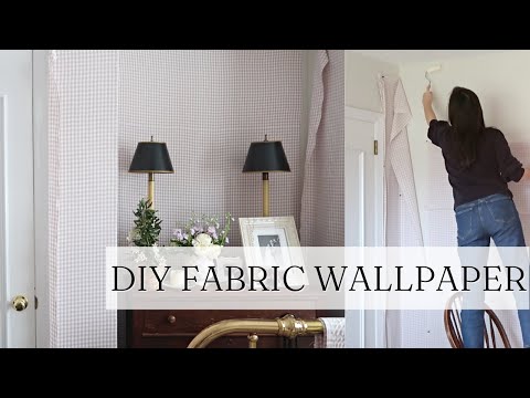 Video: Fabric wallpaper for home