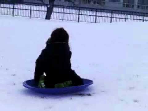 Sledding at Chief Joseph School 2