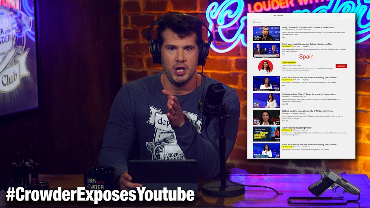 PROOF: YOUTUBE CENSORED TULSI GABBARD | Louder with Crowder