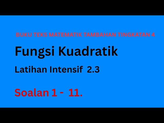 Bagaimanakah Menyelesaikan Pelbagai Masalah Berkaitan Punca Punca Persamaan Kuadratik Youtube