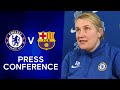 Emma Hayes Live Press Conference + Live Training: Chelsea v FC Barcelona | Champions League Final