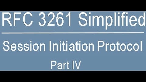 RFC 3261 Simplified: Session Initiation Protocol Part-Four