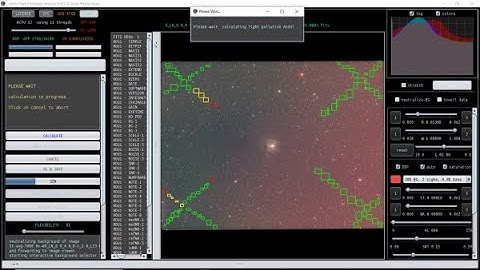 Astro Pixel Processor using the Light Pollution Module the "Dave Harvey" Method.