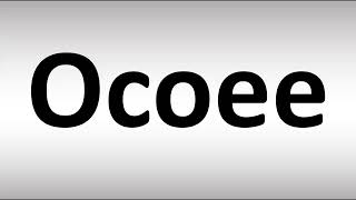 كيف تنطق Ocoee