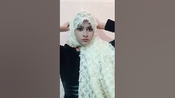 Party Hijab Tutorial | 1 Minute party Hijab style | #shorts #shortvideo