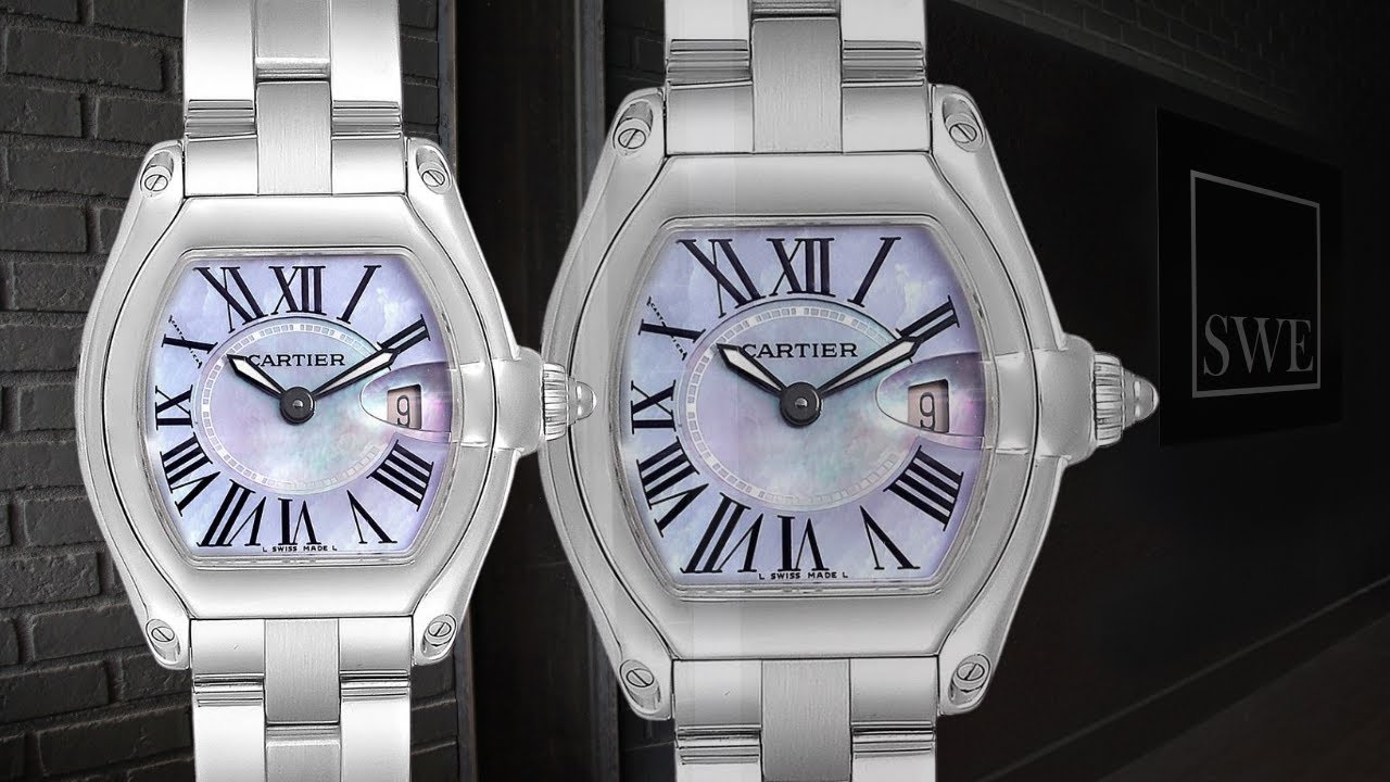 Cartier Roadster Purple Mother of Pearl 