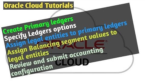 How To Create  #Primary Ledgers assign and submit accounting in Oracle cloud/Fusion - EP-5-1