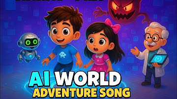  AI World Adventure Song|Kids 3D Animation Story |Magical AI World,Floating Cubes & Virus bot Battle