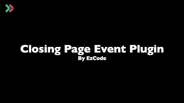 bubble.io #plugin: Closing Page Event - How to setup backend endpoint