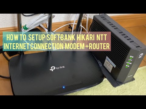 SOFTBANK HIKARI NTT INTERNET CONNECTION, how to setup modem+router?