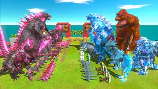 King of Monster War - Team GODZILLA 2014 New Empire VS Team GODZILLA SHIMO Ice Frostbite x SCAR KING