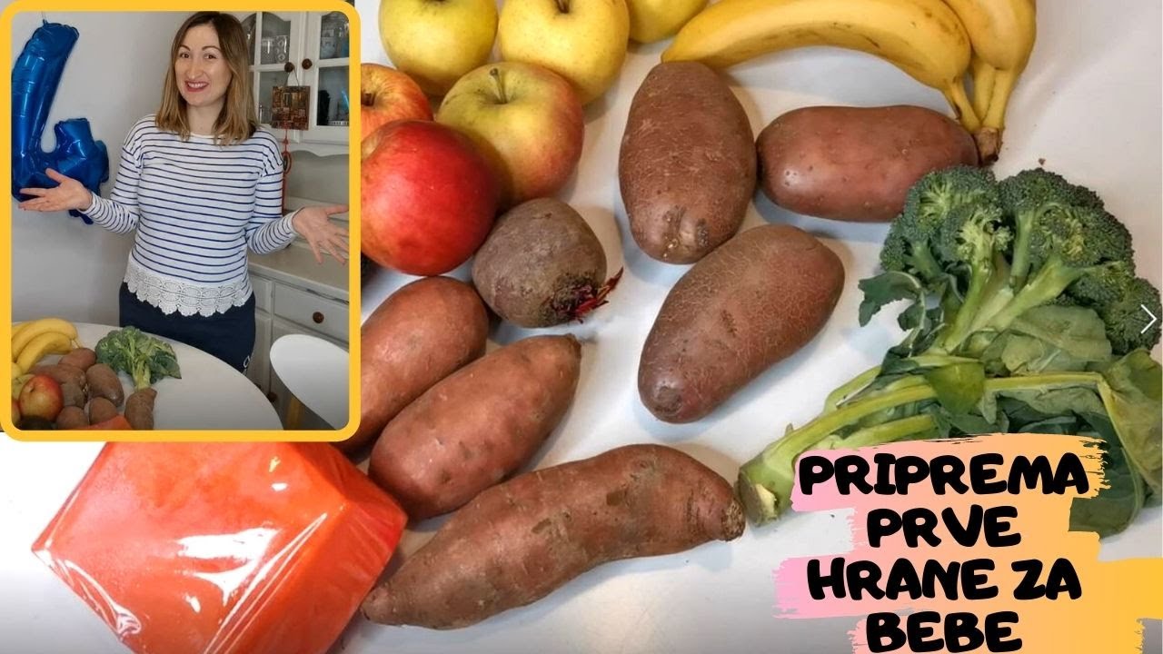 PRIPREMA PRVE ČVRSTE HRANE ZA BEBU | PRELAZAK NA NEMLEČNU ISHRANU | NAJBOLJE PRVE NAMIRNICE