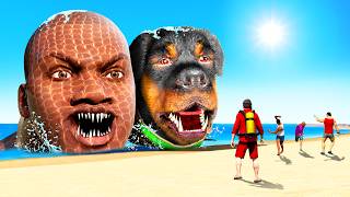 Franklin & Chop are SEA MONSTERS in GTA 5!
