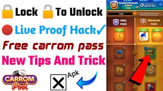 How To 🔒Lock To 🔐Unlock Free Carrom Pass | Free Carrom Pass 🔴Live Proof | Carrom Pool screenshot 5