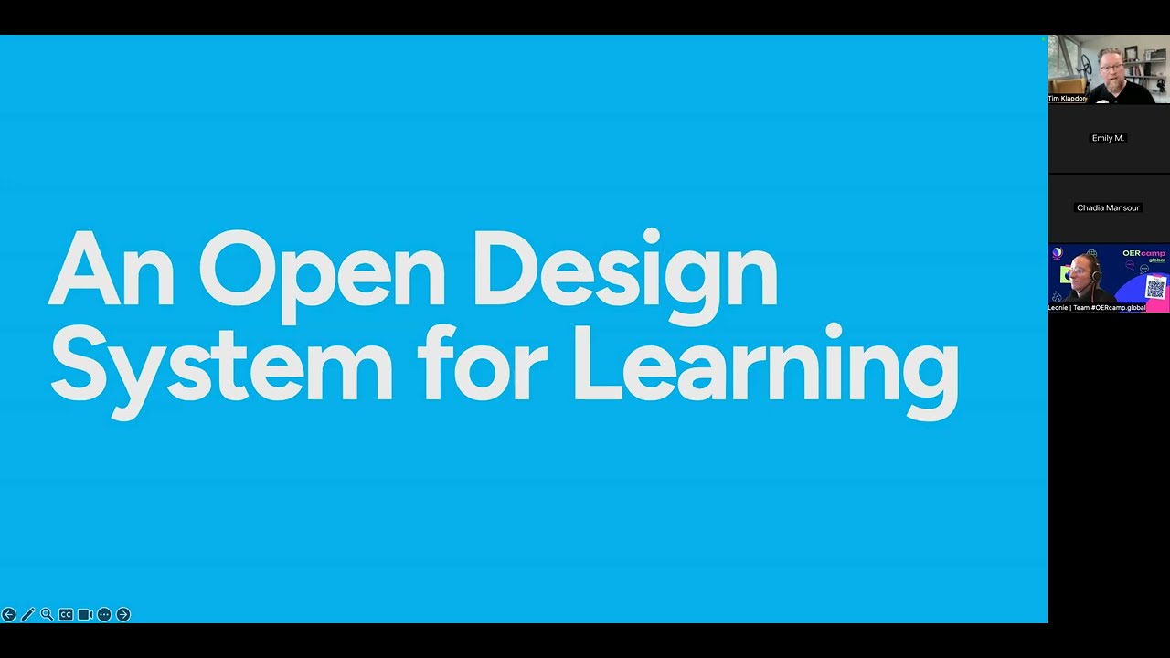 OER Camp 2025 - An Open Design System for Learning