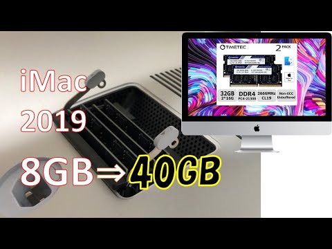 iMac 2019のメモリ増設！合計４０GB