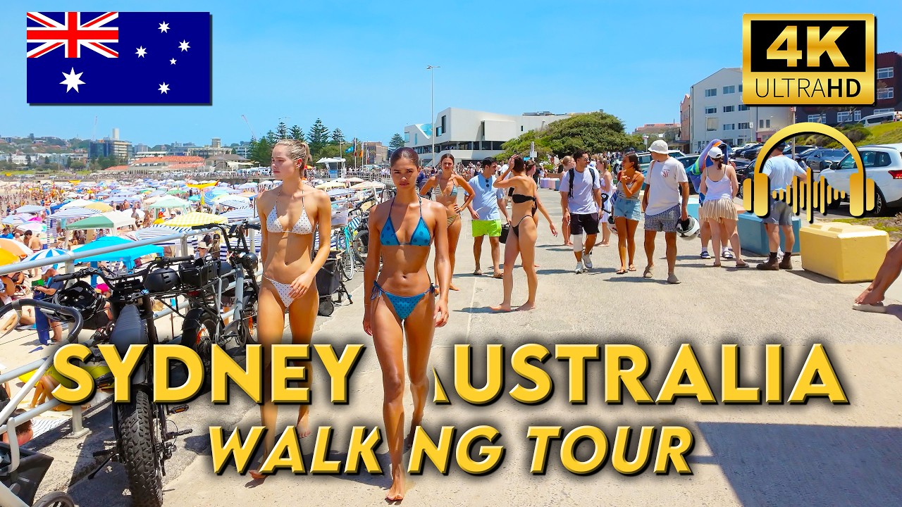 SYDNEY, Australie | Map & Route Overview | Balade sur la Plage 4K