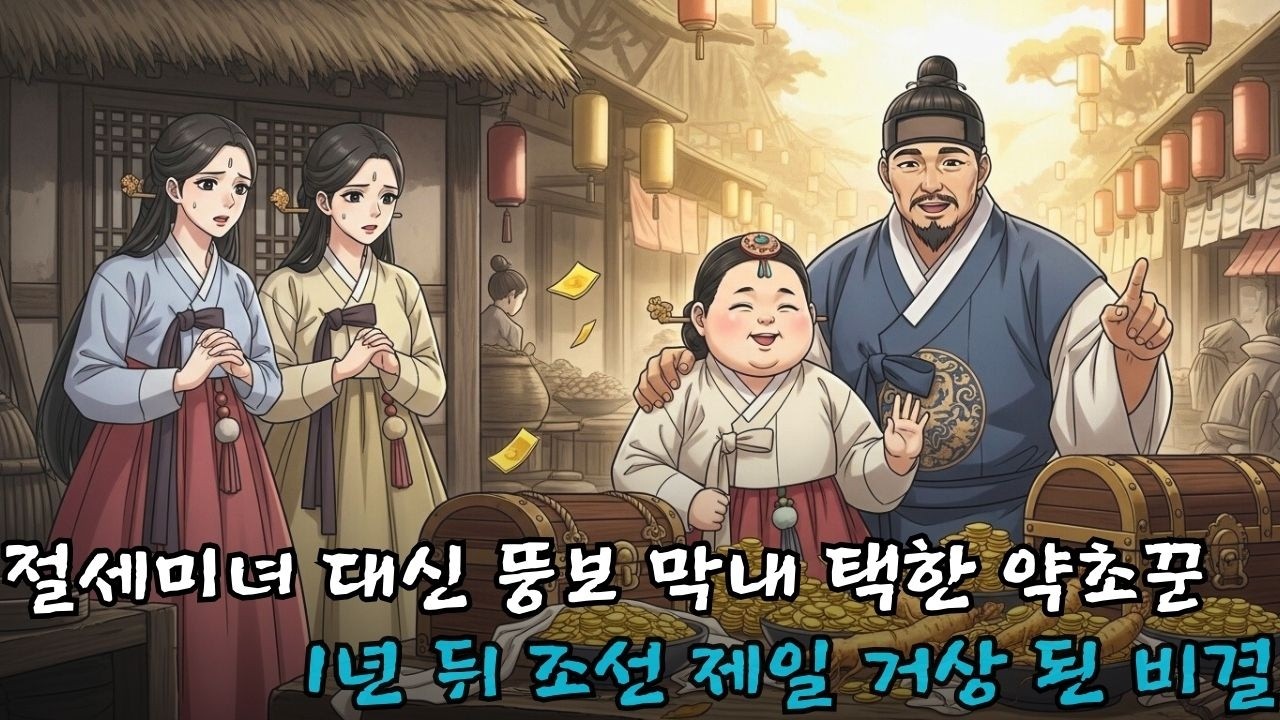 절세미녀 딸들을 제치고 뚱보 막내를 선택한 약초꾼이 1년 뒤 조선 제일 거상이 된 비결 | 야담 | 인생역전 | 선택
