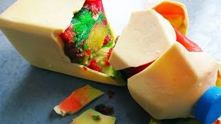 Chocolate Milk Bottle Frozen Rainbow Jello Gummy Surprise!!! Fun & easy DiY!